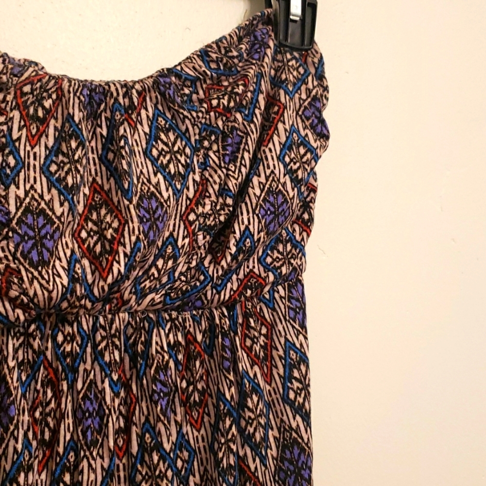Aztec Pattern Maxi-Dress